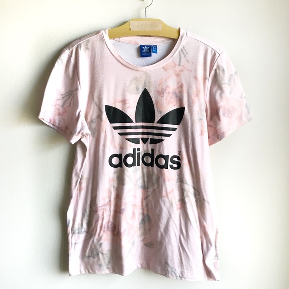 adidas t shirt pastel rose